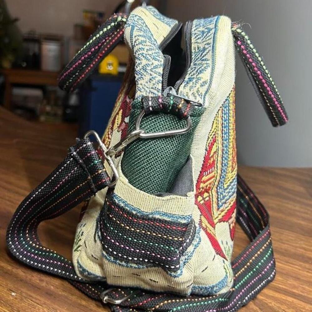 Vintage Tapestry Elephant | Boho Hippie Chic Travel Purse made in India image 4